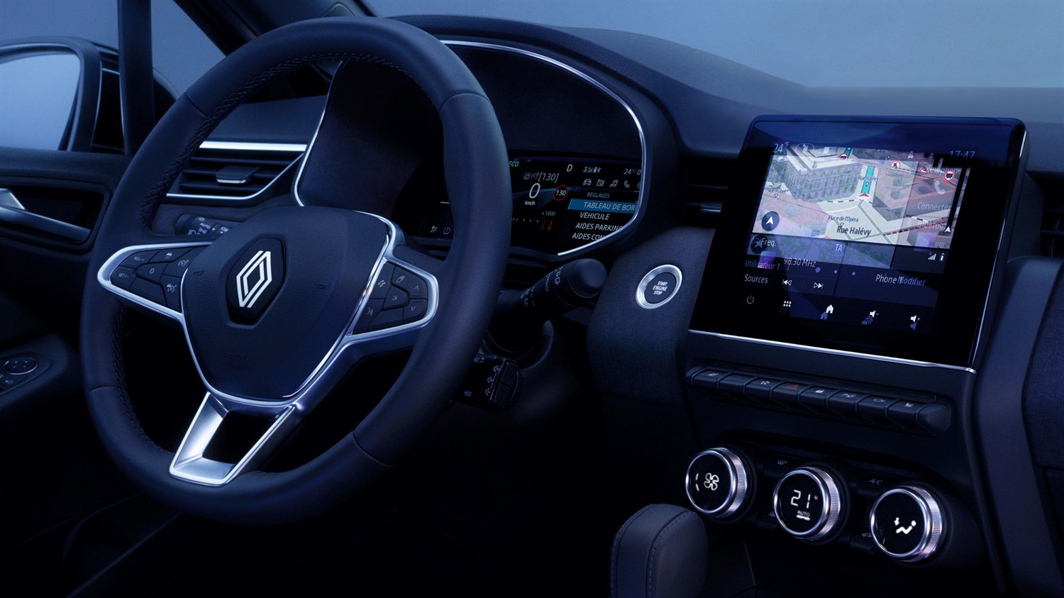 Renault Clio E-Tech full hybrid - technologie et connectivité